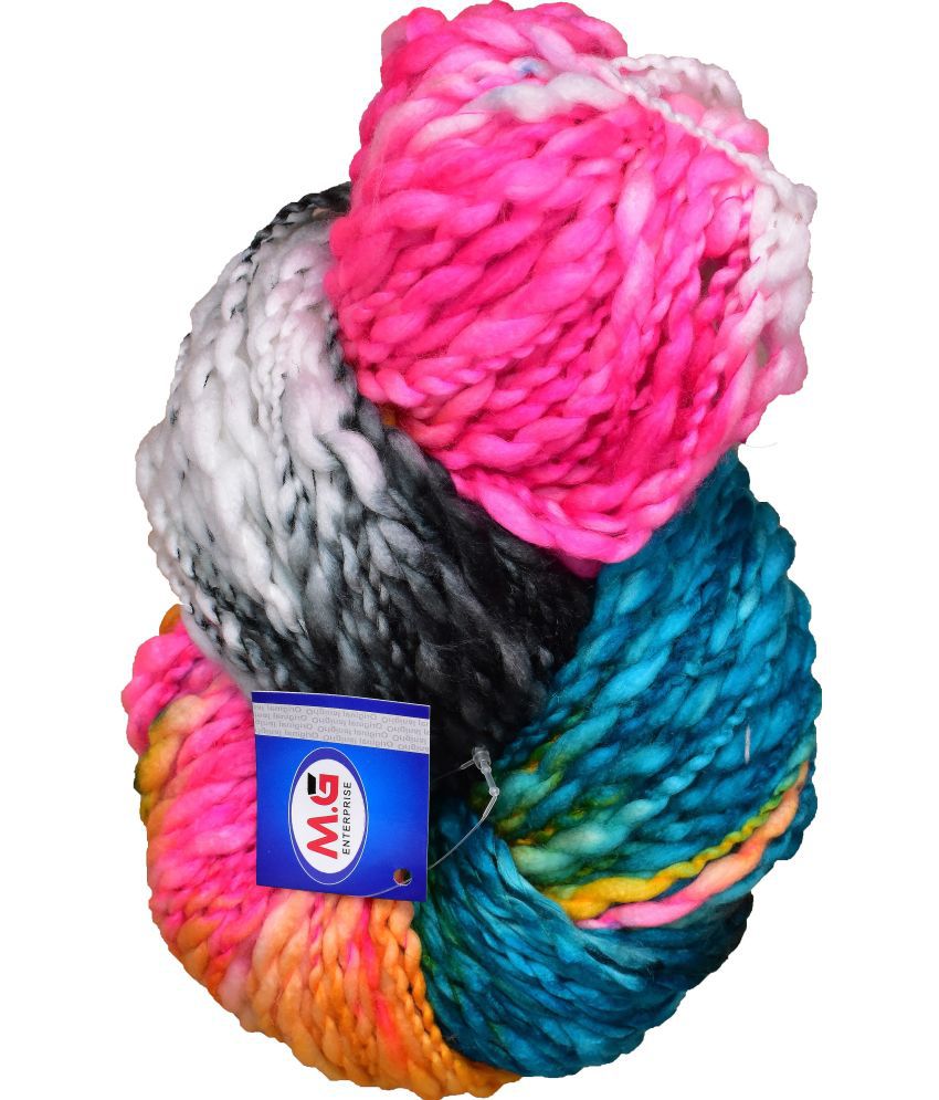     			Knitting Yarn Sumo Knitting Yarn Thick Chunky Wool, Extra Soft Thick Cloud Bow 400 gm  Best Used with Knitting Needles, Crochet Needles Wool Yarn for Knitting.