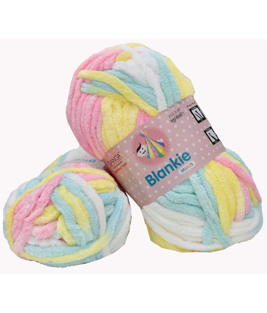     			Knitting Yarn Thick Chunky Wool, Blankie Mayo 200 gm