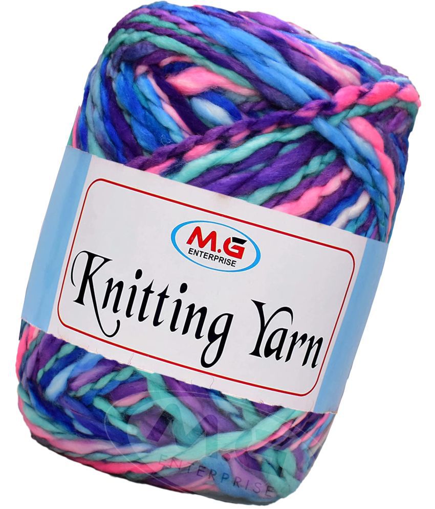     			Knitting Yarn Thick Chunky Wool,Sumo  Teal mix 400 gms-PB Art-HCE