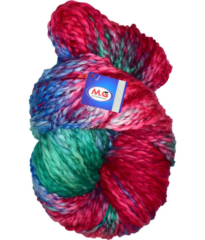     			Knitting Yarn Thick Chunky Wool, Real Cherry Black 500 gm  Best Used with Knitting Needles, Crochet Needles Wool Yarn for Knitting. By M.G ENTERPRIS U VC