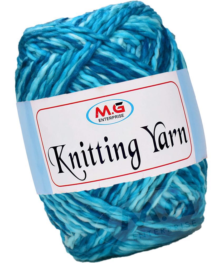     			Knitting Yarn Thick Chunky Wool,Sumo  Blue 600 gms-RB Art-HBA