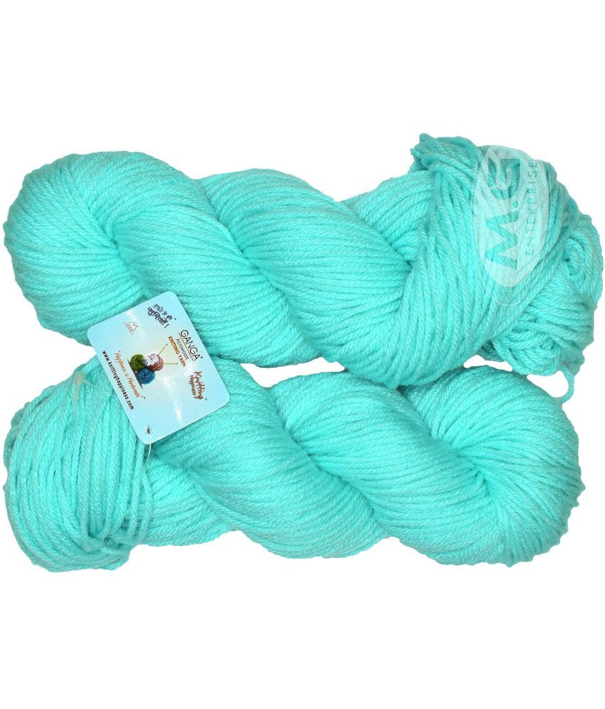     			Knitting Yarn Wool Li  Sky 500 gms Best Used with Knitting Needles- Art-CA