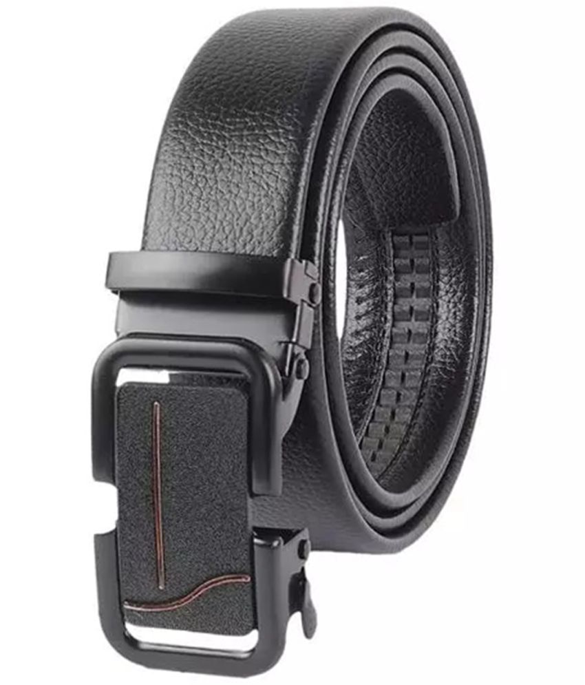     			Loopa - Black Synthetic Men's Casual Belt ( Pack of 1 )