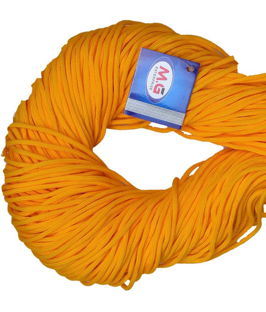     			Macrame Orange Braided Cord Thread Nylon knot Rope sturdy cording, mildew resistant DIY 3 mm 200 m for Jewelry Making, Bags & art craf W XA