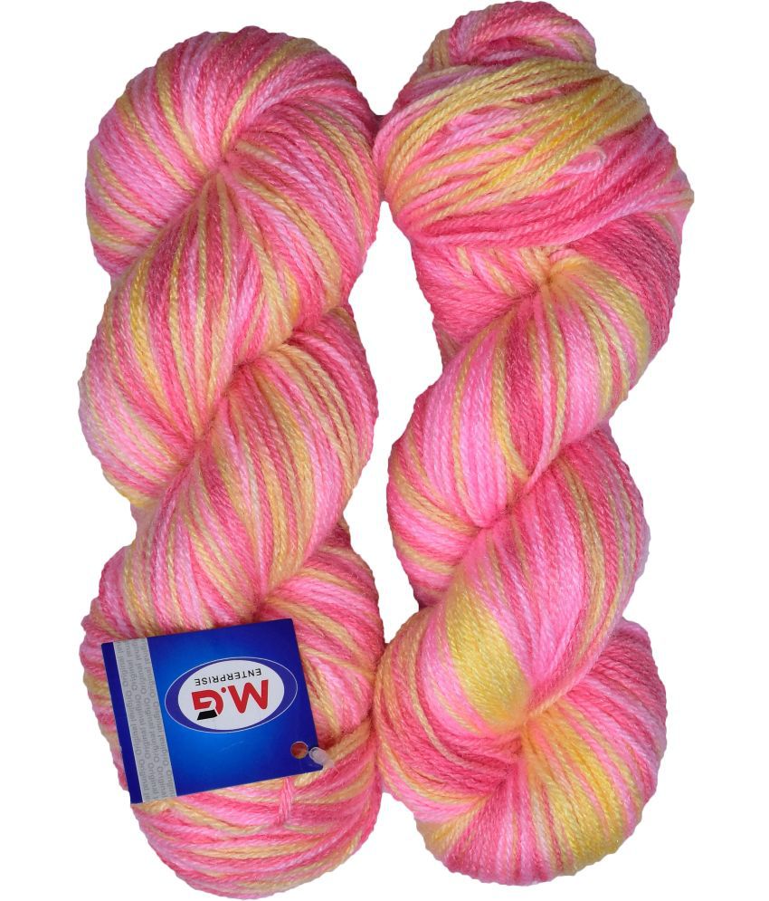     			Microrangoli Knitting Yarn Wool, New Orange  300 gm Woolen Crochet Yarn Thread. Best Used with Knitting Needles, Crochet Needles. Wool Yarn for Knitting. Best Woolen Thread K LA