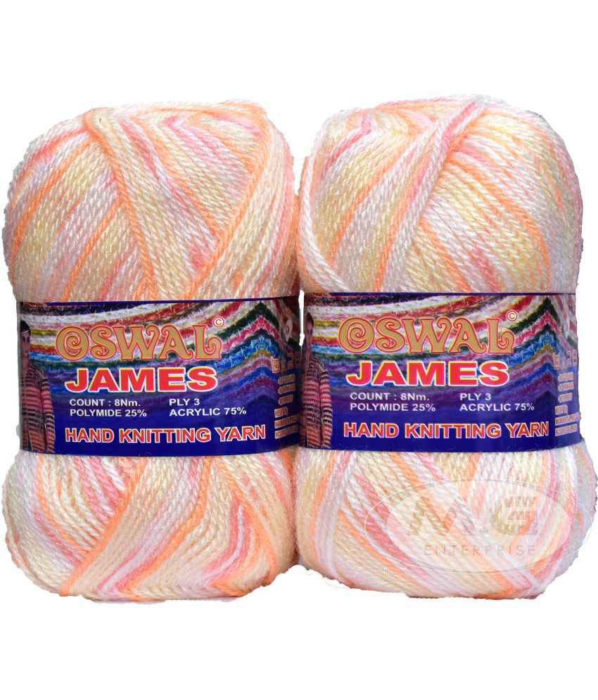     			Oswal James Knitting  Yarn Wool, Butter Cream Ball 700 gm  Best Used with Knitting Needles, Crochet Needles  Wool Yarn for Knitting. By Oswa K LA