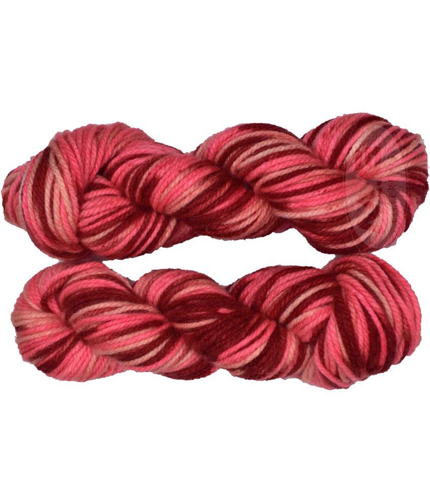     			Oswal Knitting Yarn Thick Chunky Wool, Strawberry 200 gm ART - AAAB