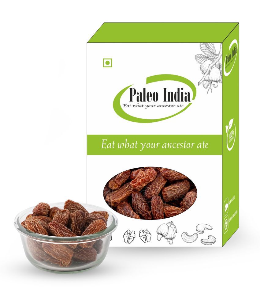     			Paleo India 400gm Brown Dry Dates| Chuara| khajoor khajur dry fruits