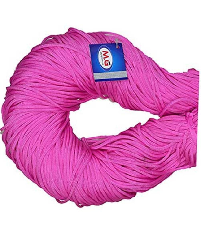     			Pink 30 mtr  Braided Cord Thread Nylon knot Rope sturdy cording- Art-ABEB