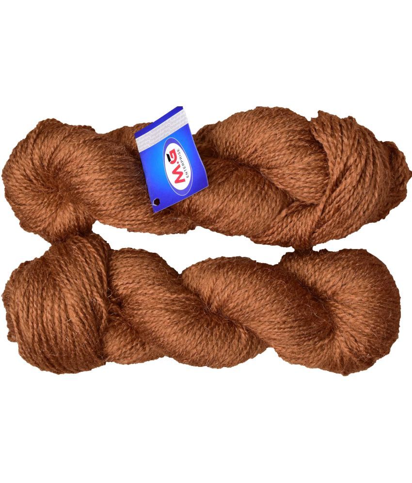     			Popeye Brown (400 gm)  Wool Hank Hand knitting wool / Art Craft soft fingering crochet hook yarn, needle knitting yarn thread dyed