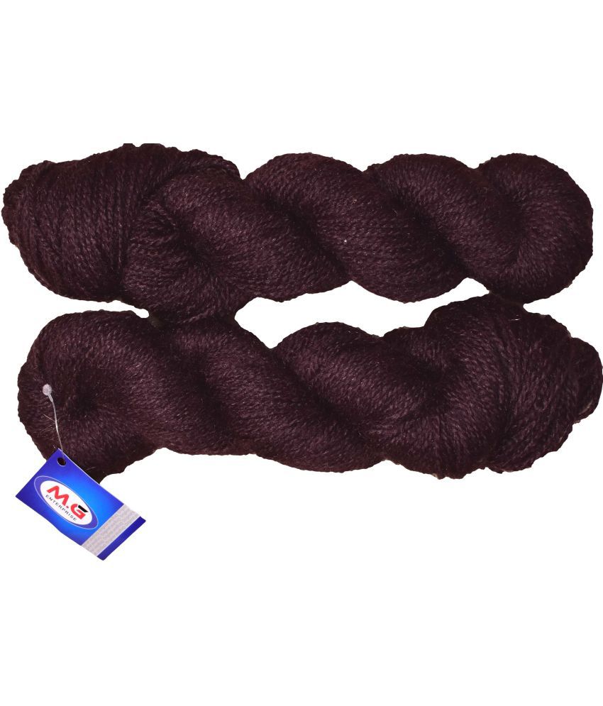     			Popeye Coffee (400 gm)  Wool Hank Hand knitting wool / Art Craft soft fingering crochet hook yarn, needle knitting yarn thread dye  Y