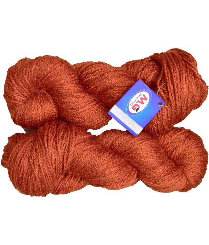     			Popeye Rust (200 gm)  Wool Hank Hand knitting wool / Art Craft soft fingering crochet hook yarn, needle knitting yarn thread dyed