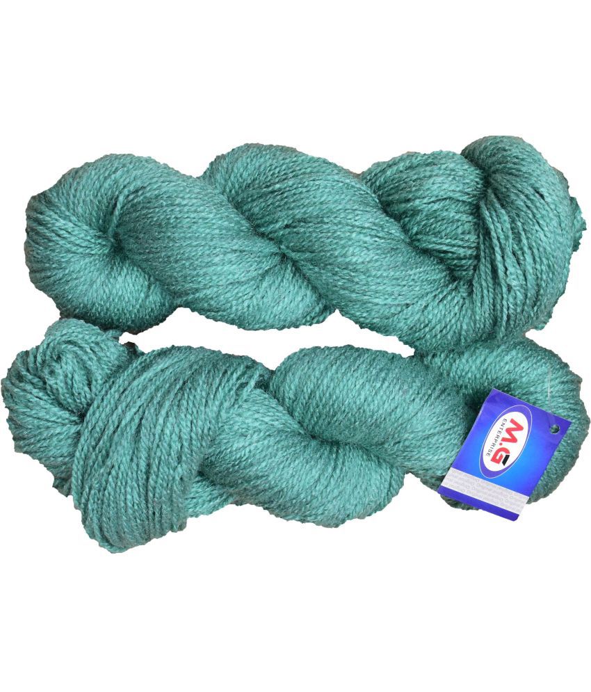     			Popeye Turquoise (200 gm)  Wool Hank Hand knitting wool / Art Craft soft fingering crochet hook yarn, needle knitting yarn thread dyed