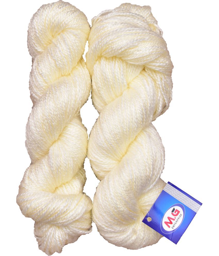     			Rabit Excel Cream (500 gm)  Wool Hank Hand knitting wool / Art Craft soft fingering crochet hook yarn, needle knitting yarn thread dyed