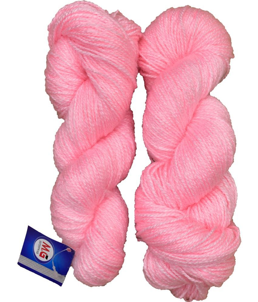     			Rabit Excel Pink (300 gm)  Wool Hank Hand knitting wool / Art Craft soft fingering crochet hook yarn, needle knitting yarn thread dyed