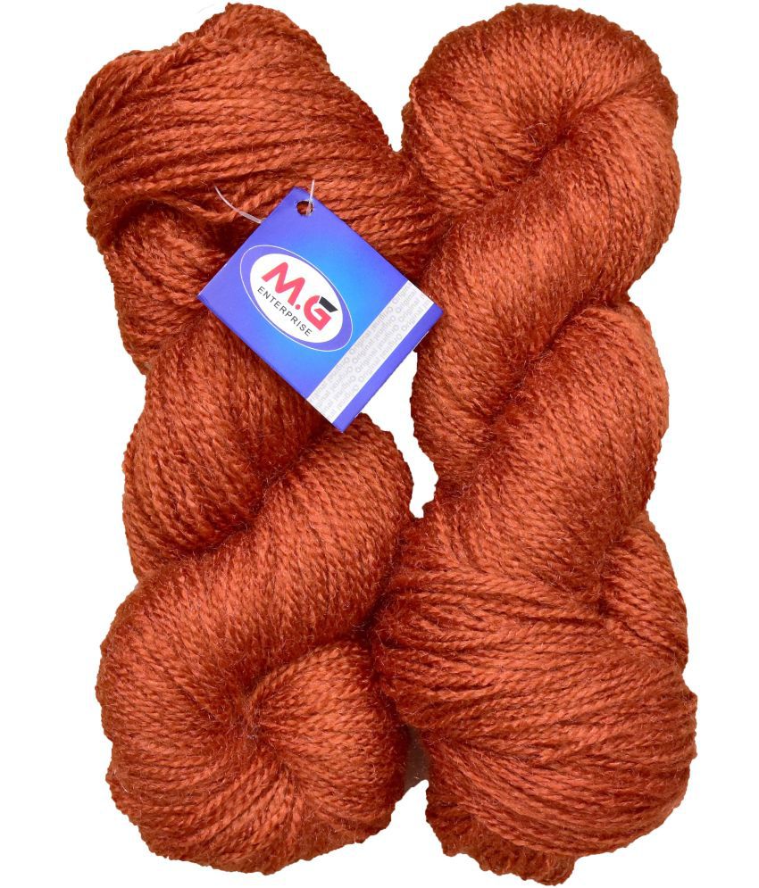     			Rabit Excel Rust (300 gm)  Wool Hank Hand knitting wool / Art Craft soft fingering crochet hook yarn, needle knitting yarn thread dye Q RC