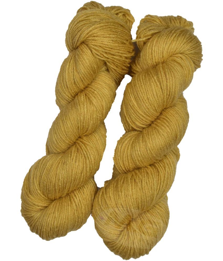     			Represents H VARDHMAN Knitting Yarn Wool Li Mustard 400 gm Art-ABFH