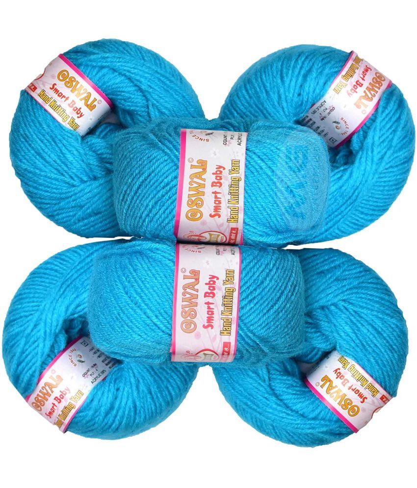     			Represents Oswal 100% Acrylic Wool Azure (8 pc) Baby Soft Yarn ART - EC