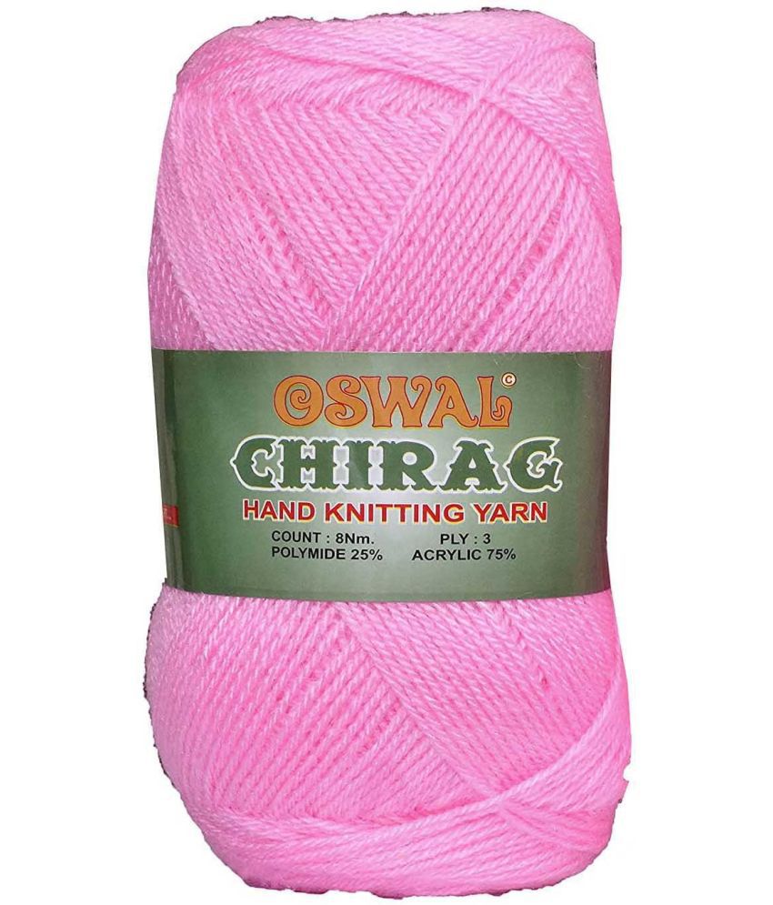     			Represents Oswal Chirag  Pink 200 gms Wool Ball wool I Art-AJFD
