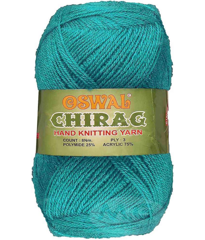     			Represents Oswal Chirag  Teal Green 200 gms Wool Ball wool X Art-AJDF