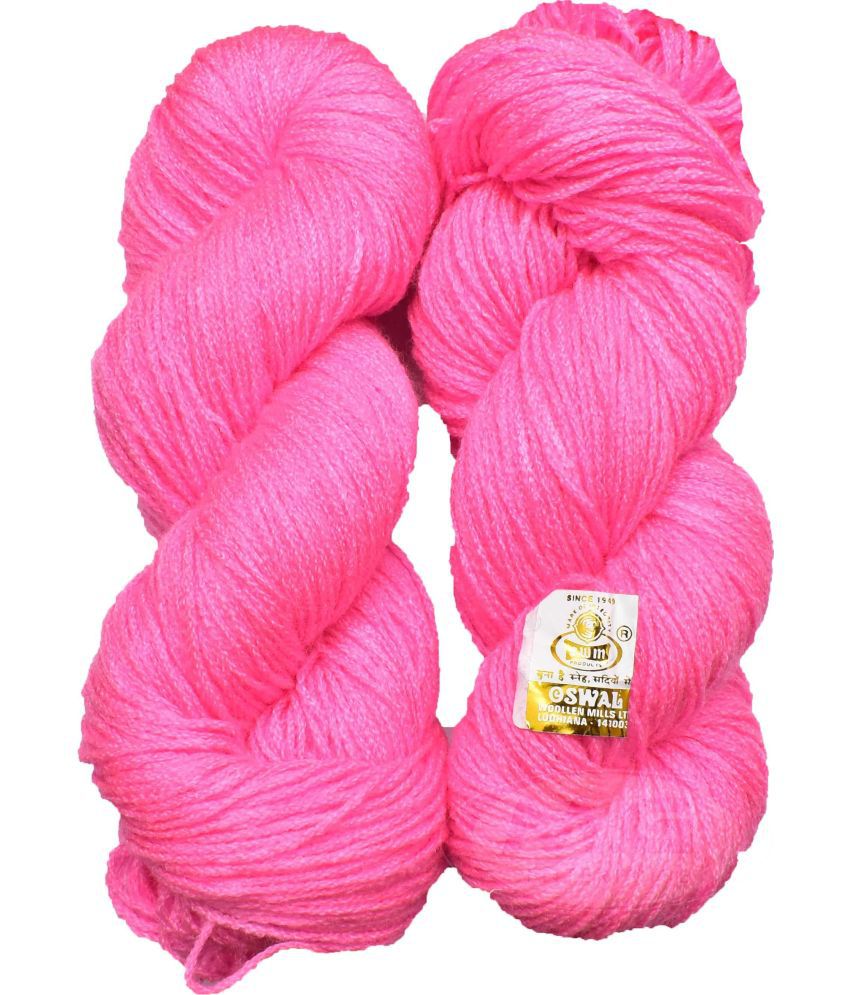     			Represents Oswal Knitting Yarn Martina Wool, Crave Wool Pink 200 gm ART - BEF