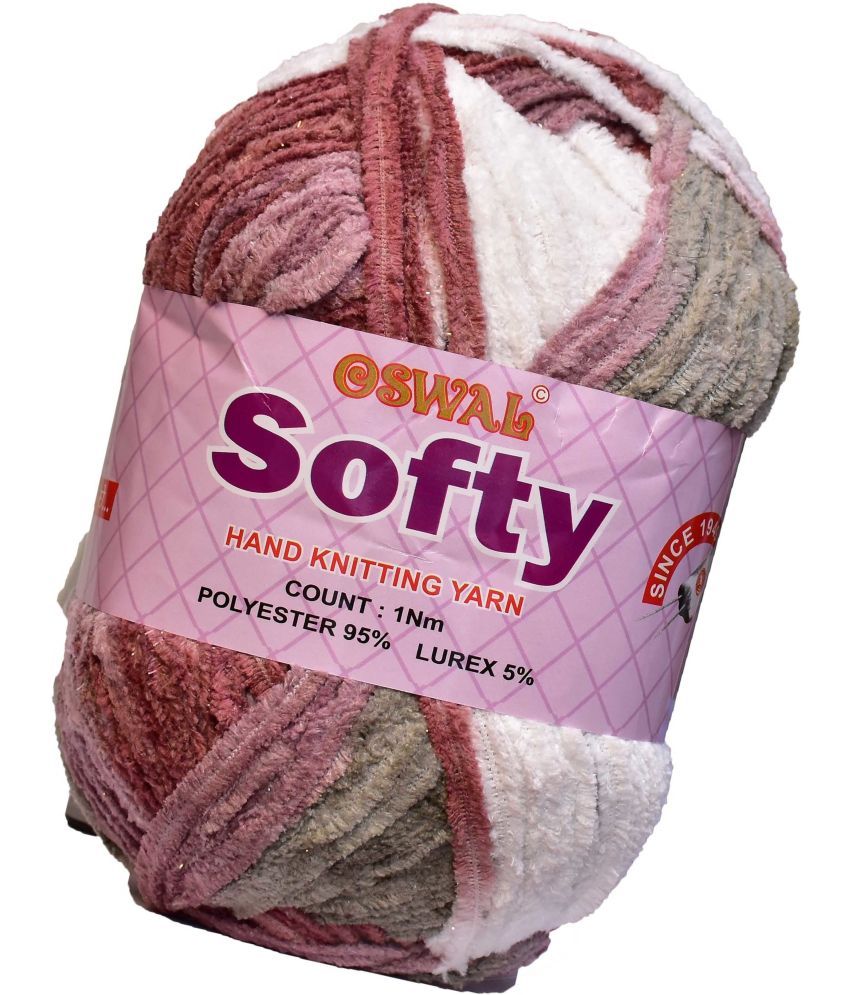     			Represents Oswal Knitting Yarn Thick Wool, Softy Mud Mix 450 gm Art-IFE