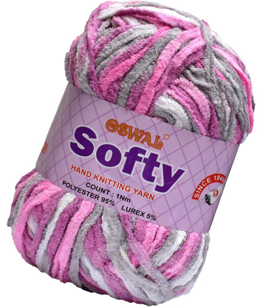    			Represents Oswal Knitting Yarn Thick Wool, Softy Magenta 450 gm Art-GGI
