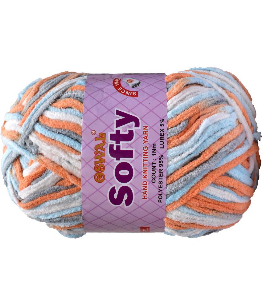     			Represents Oswal Knitting Yarn Thick Wool, Softy Rust Mix 300 gm Art-GHB