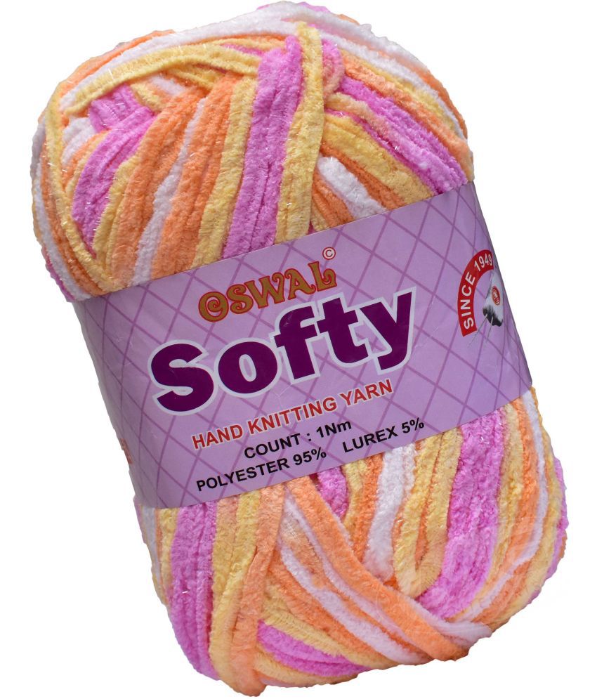     			Represents Oswal Knitting Yarn Thick Wool, Softy Pink 600 gm Art-GHJ