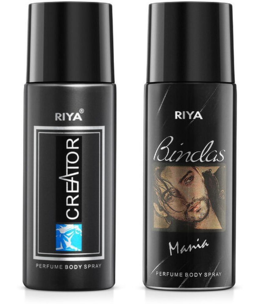     			Riya Creator & Bindas Perfume Body Spray for Men 150 ml ( Pack of 2 )