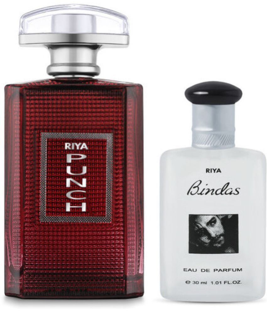     			Riya Punch(100ml) & Bindas(30ml) Eau De Parfum (EDP) For Men ( Pack of 2 )