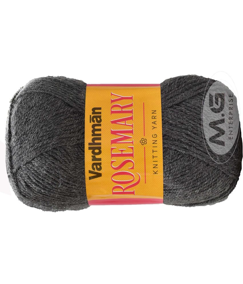     			Rosemary Light Mouse Grey (500 gm) Wool Ball Hand knitting wool / Art Craft soft fingering crochet hook yarn, needle knitting yarn thread dyed-B