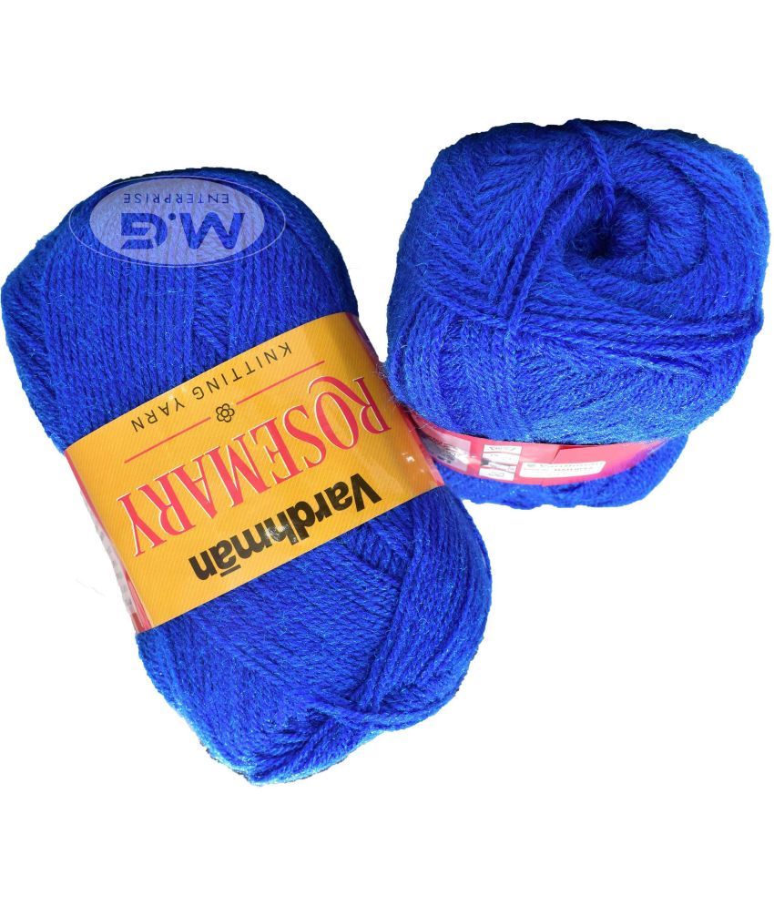     			Rosemary Royal (300 gm)  Wool Ball Hand knitting wool / Art Craft soft fingering crochet hook yarn, needle knitting yarn thread dyed- U VM