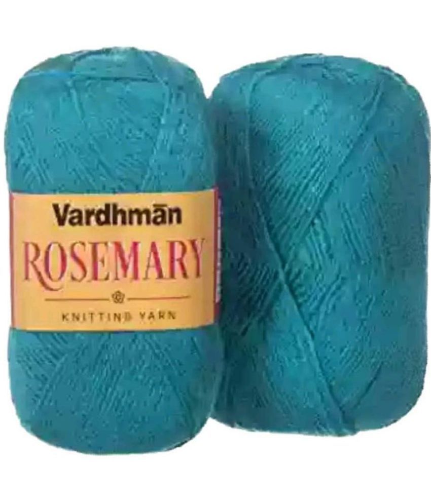     			Rosemary Turquoise 400gram Wool Hank Hand Knitting Wool and Art Craft Soft Fingering Crochet Hook Yarn, Needle Knitting Yarn