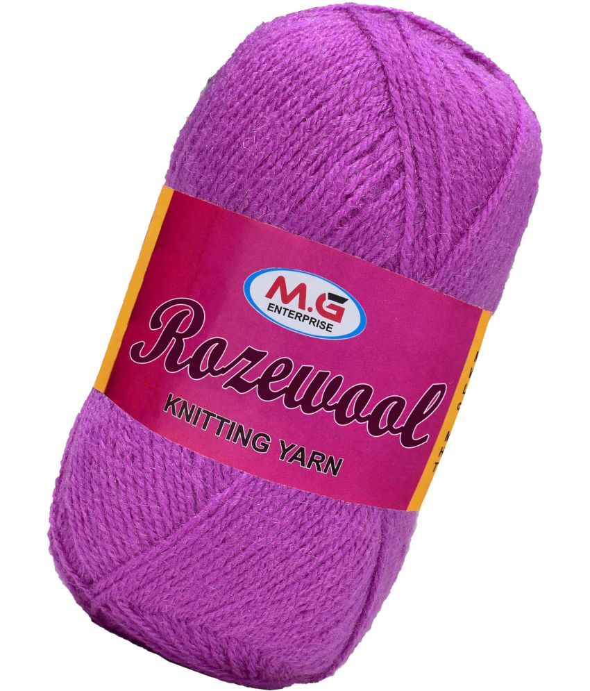     			Rosewool  Purple 300 gms Wool Ball Hand knitting wool- Art-FII