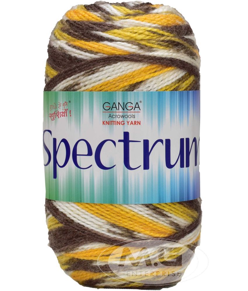     			Spectrum Golden (400 gm)  Wool Ball Hand knitting wool / Art Craft soft fingering crochet hook yarn, needle knitting yarn thread dyed. with Needl Q SM-Z SM-A SM-BL