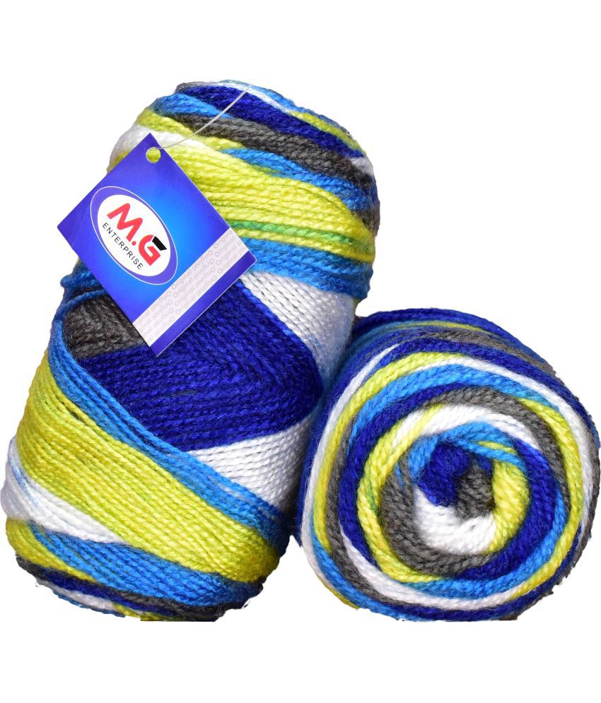     			Spectrum Mavi (200 gm)  Wool Ball Hand knitting wool / Art Craft soft fingering crochet hook yarn, needle knitting yarn thread dyed