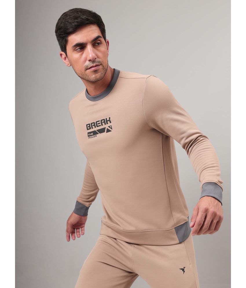     			Technosport Brown Polyester Men's Running Sweatshirt ( Pack of 1 )