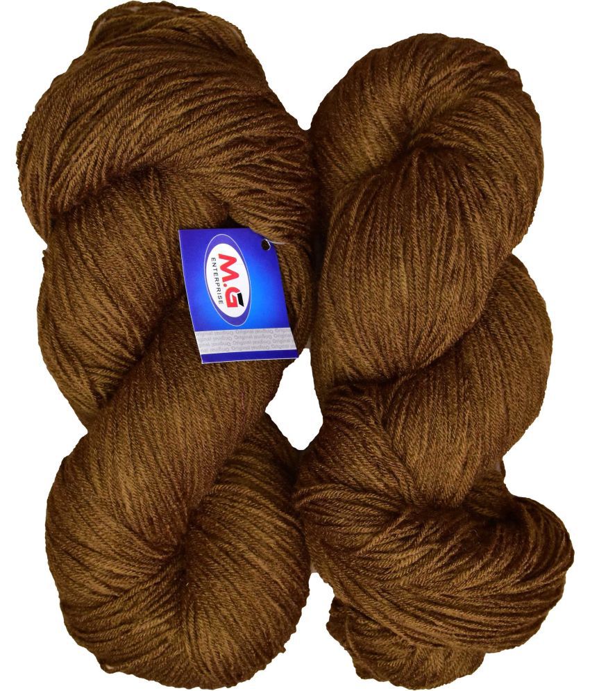     			Tin Tin Coffee (300 gm)  Wool Hank Hand knitting wool / Art Craft soft fingering crochet hook yarn, needle knitting yarn thread dyed