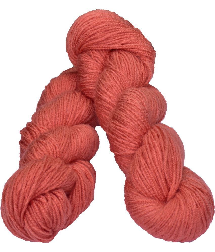     			Tin Tin Salmon (300 gm)  Wool Hank Hand knitting wool / Art Craft soft fingering crochet hook yarn, needle knitting yarn thread dye Q RF