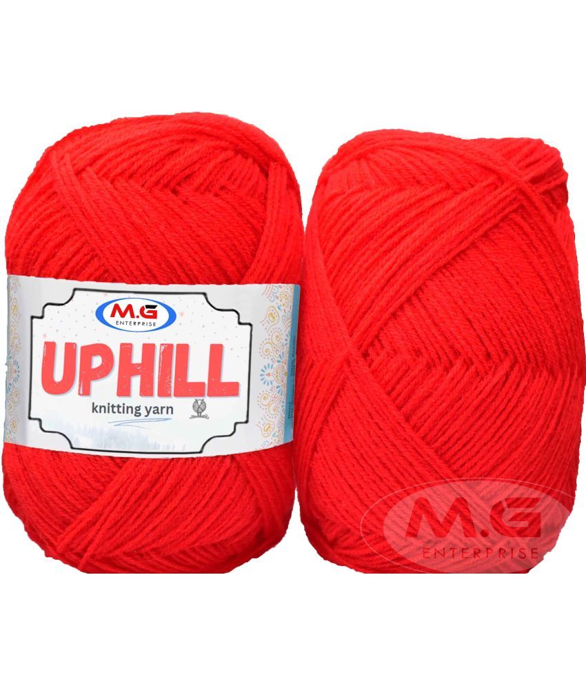     			Uphill  Candy Red 400 gms Wool  Hand knitting wool- Art-AFJD