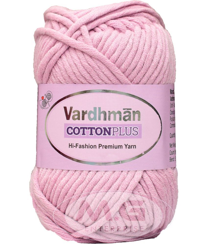     			VARDHMAN Cotton Plus 16-ply  Purple Pink 400 gms 51% Cotton, dyed- Art-AFEB