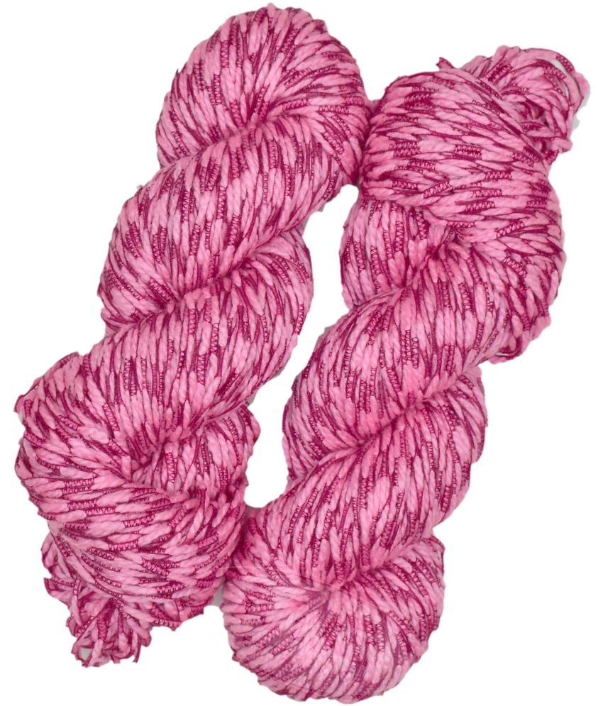     			VARDHMAN Fantasy  Pink 300 gms Wool Hank Hand knitting wool -GB Art-ADBA