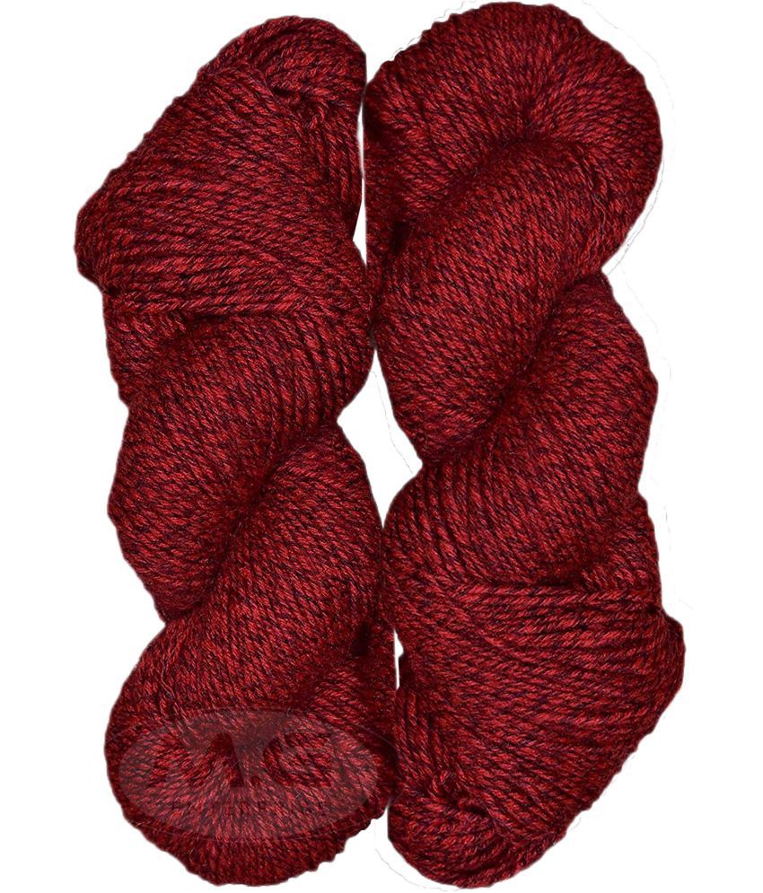     			Vardhman K_K Fusion  Deep Red (200 gm)  wool ART - BHE
