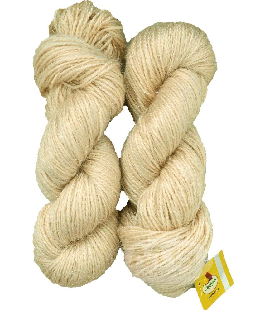     			Vardhman Rabit Excel Light Skin (200 gm)  Wool Hank Hand knitting wool Art-FCJ