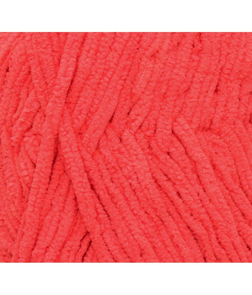     			Wool Knitting Yarn Thick Chunky Wool, Elegance S-M Deep Orange  WL 600 gm