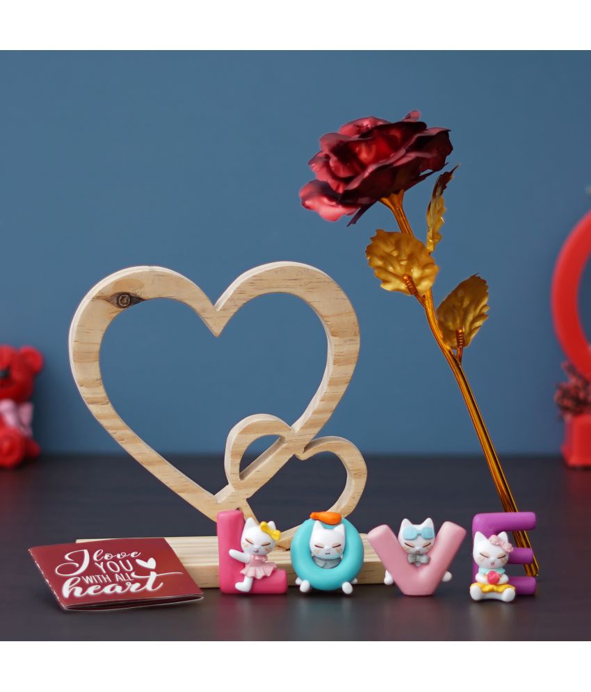     			eCraftIndia Red Plastic Valentine Hamper