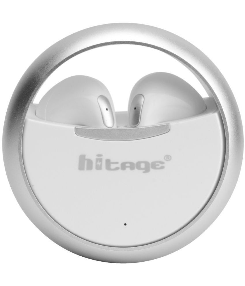     			hitage TWS143 V5.1 Earbuds Bluetooth True Wireless (TWS) In Ear 20 Hours Playback Fast charging IPX4(Splash & Sweat Proof) White