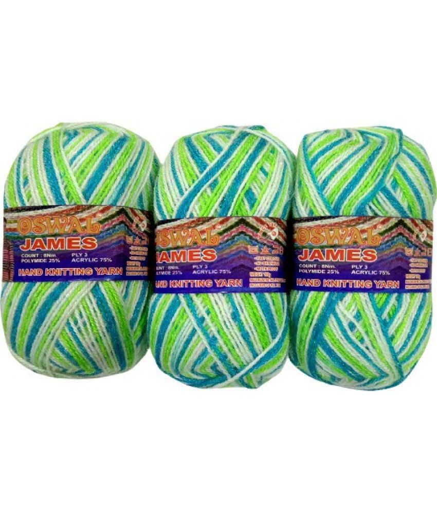     			james Knitting Yarn 3ply Wool, 200 gm Best Used with Knitting Needles, Crochet Needles Wool Yarn for Knitting. Shade no.16