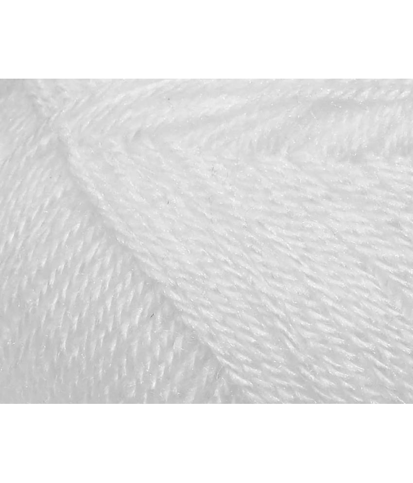     			BIG BALL White 200 gm Ball Hand knitting wool -C Art-AAA